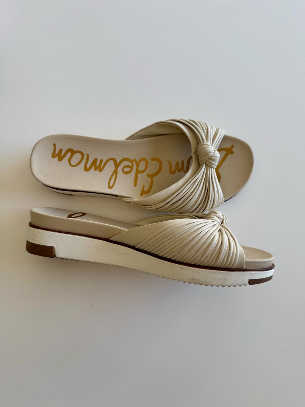 Sam Edelman Cream Adriel Sandals